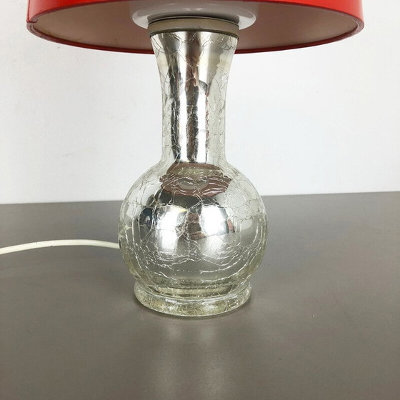 Image 1 of Rode vintage bureaulamp van Uno en Östen Kristiansson voor Luxus Vittsjö