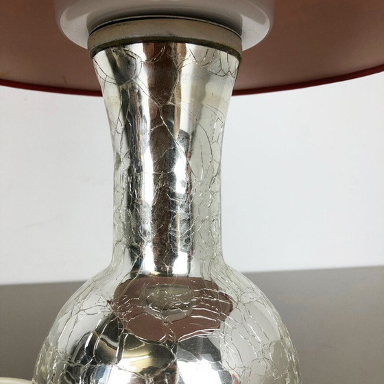 Image 1 of Rode vintage bureaulamp van Uno en Östen Kristiansson voor Luxus Vittsjö