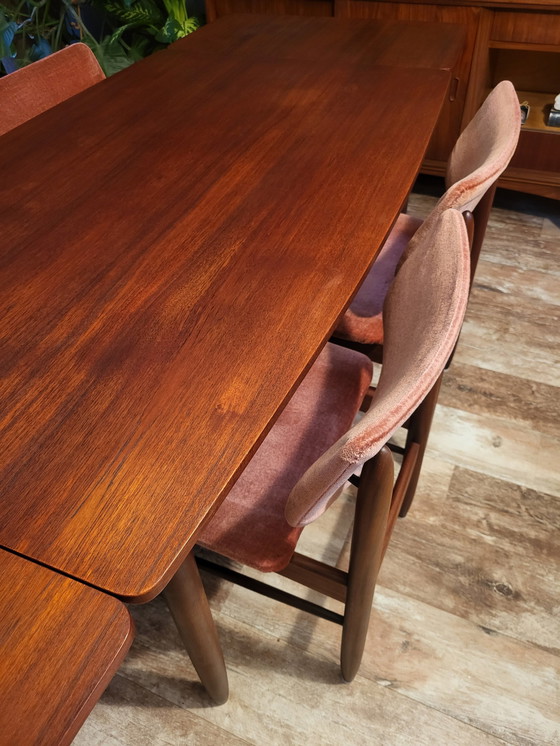 Image 1 of Vintage Design Uitschuifbare Eettafel Hulmefa Pekela