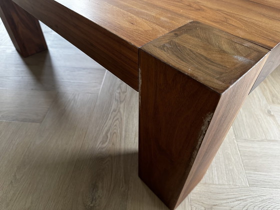 Image 1 of Salontafel Massief Notenhout Goossens Serie Timber