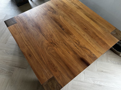 Salontafel Massief Notenhout Goossens Serie Timber