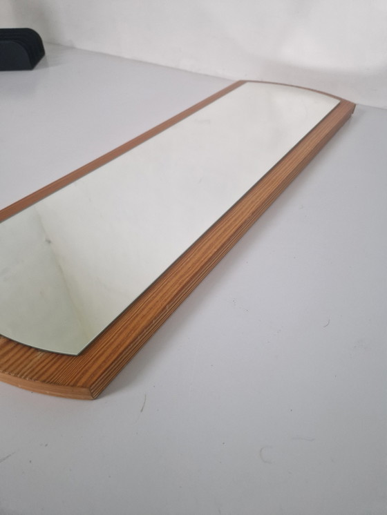 Image 1 of Scandinavische spiegel met fineer van oud dennenhout