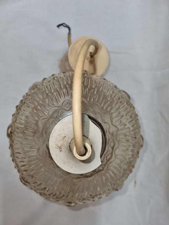 Image 1 of Vintage glazen hanglamp uit 1970