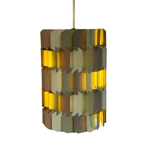 Louis Weisdorf - Lyfa - Deens ontwerp - Facet Pop - Hanglamp van metaal - 1960's - Zeldzaam en verkrijgbaar als set van twee!