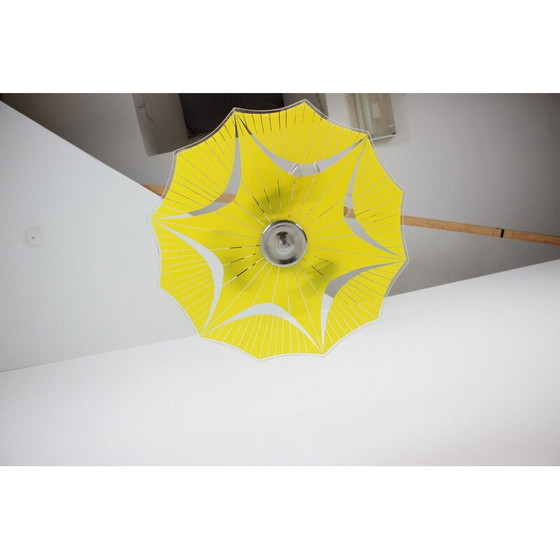 Image 1 of Glazen hanglamp uit Mid Century van Napako, Tsjecho-Slowakije 1960