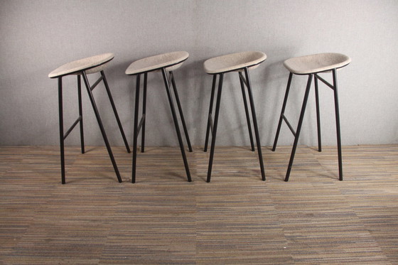 Image 1 of 4X Design De Vorm Lj3 Barstoelen 