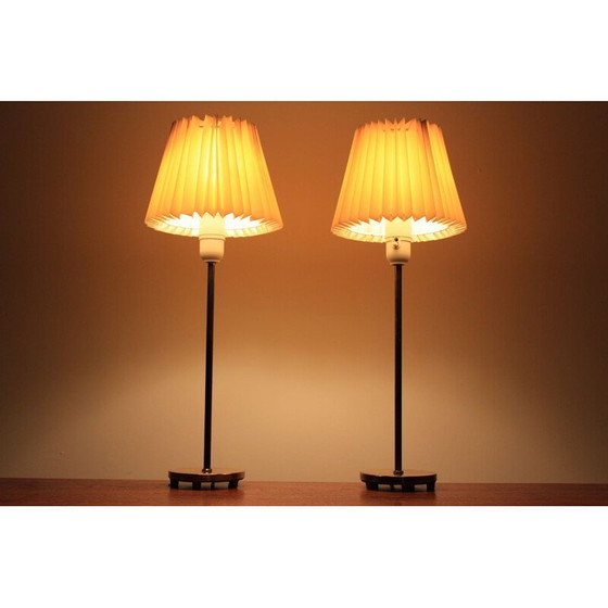 Image 1 of Set van 2 vintage bureaulampen van Falkenbergs Belysnings