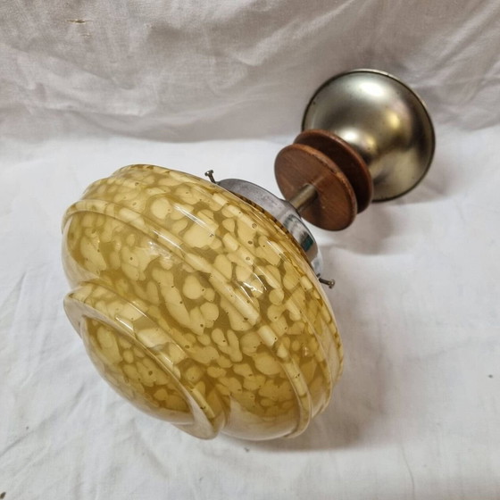 Image 1 of Art Deco Opaline hanglamp