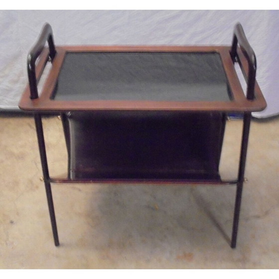 Image 1 of Vintage mahoniehouten tijdschriftenrek door Ico Parisi 1950