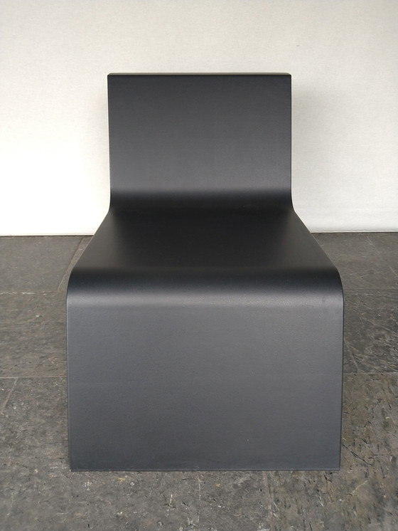 Image 1 of Ontwerpstoelen + poef van Frederik van Heereveld voor Feek