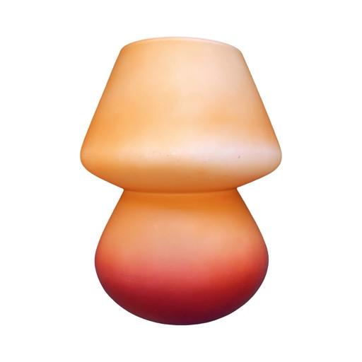 Briljant glazen oranje bedlampje Duitsland, 1990S.