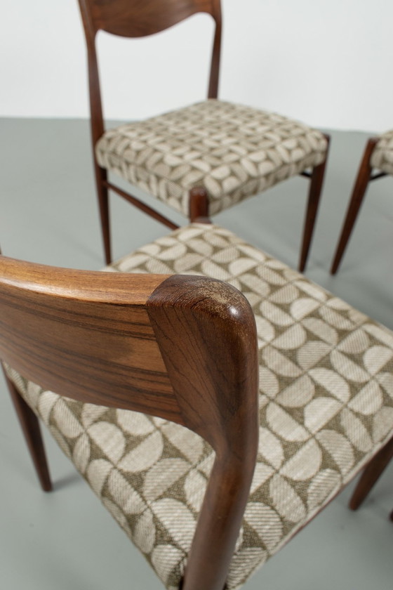 Image 1 of Set van 4 Deense stoelen