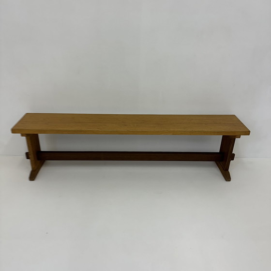 Image 1 of Vintage wooden school bench , 1970’s