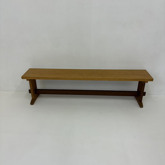 Image 1 of Vintage wooden school bench , 1970’s