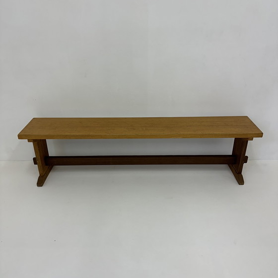 Image 1 of Vintage wooden school bench , 1970’s