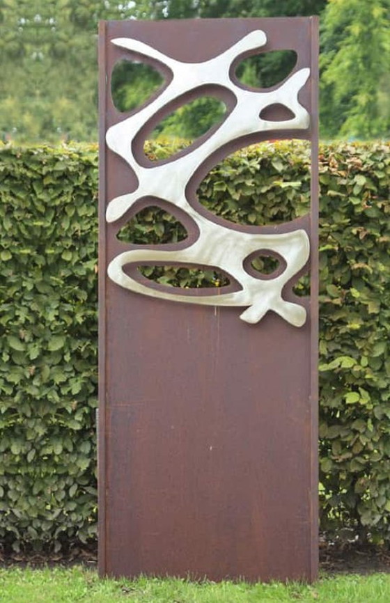 Image 1 of Stefan Traloc, Steel Garden Wall - "Pond 1" 