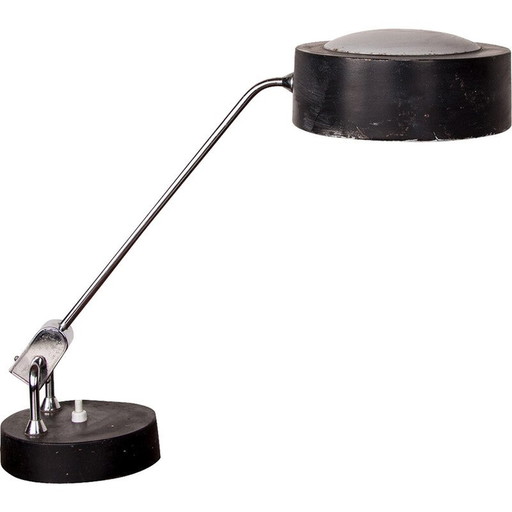 Vintage Jumo model 700 bureaulamp in chroom metaal van Charlotte Perriand, Frankrijk 1960