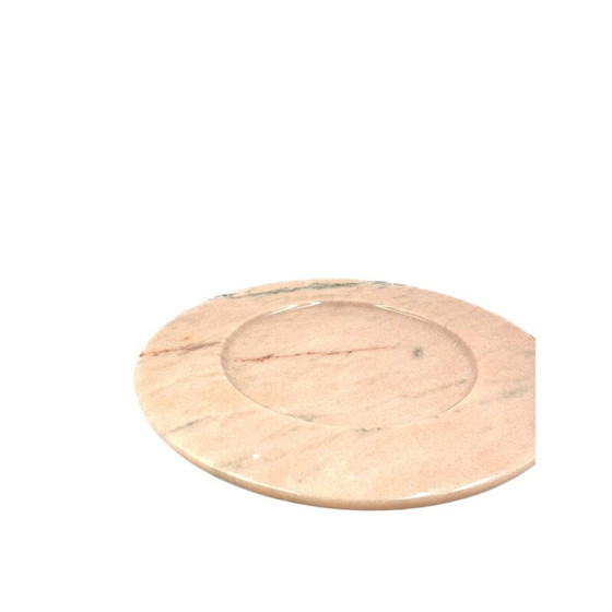 Image 1 of Vintage roze marmeren tafelstuk van Up and Up, Italië 1970