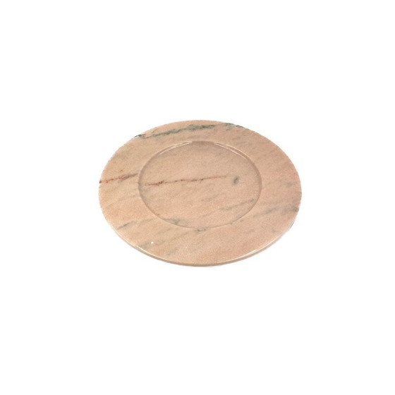 Image 1 of Vintage roze marmeren tafelstuk van Up and Up, Italië 1970