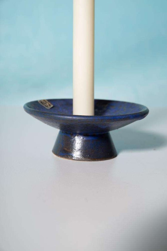 Image 1 of Set Minimalist fat lava kandelaars, brutalist candleholders