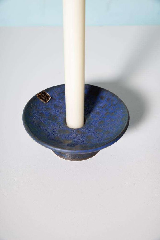 Image 1 of Set Minimalist fat lava kandelaars, brutalist candleholders