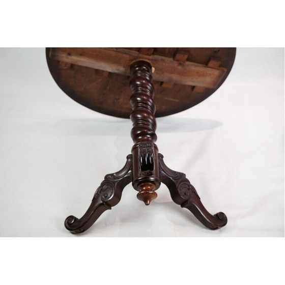 Image 1 of Vintage mahoniehouten bijzettafel, Denemarken 1860