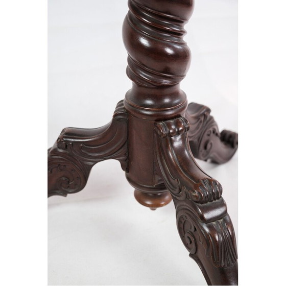 Image 1 of Vintage mahoniehouten bijzettafel, Denemarken 1860