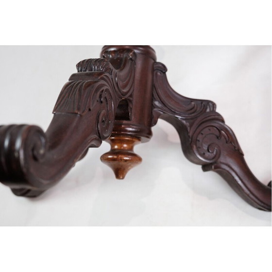 Image 1 of Vintage mahoniehouten bijzettafel, Denemarken 1860