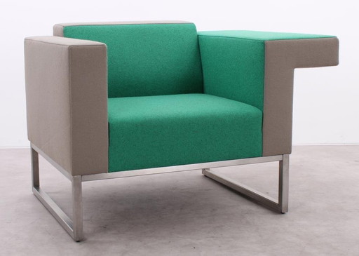 Casala Palau Bricks Fauteuil Grijs/Groen