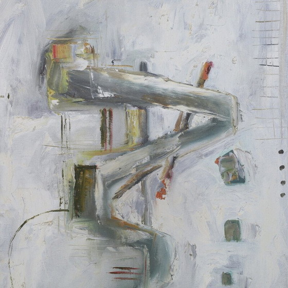 Image 1 of Vintage abstract schilderij van Paolo Gentilla, jaren 1970