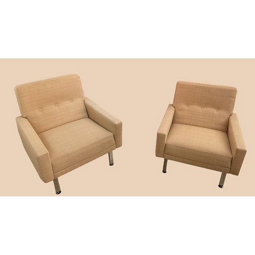 Paar vintage fauteuils van Georges Friedmann, jaren 1960