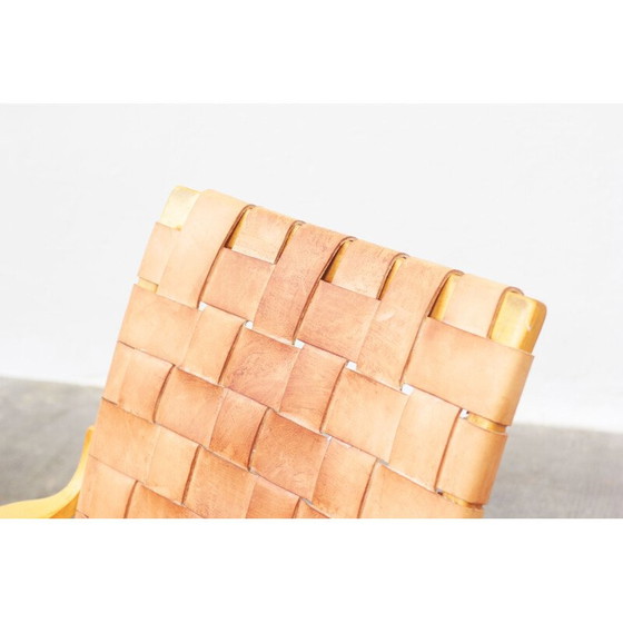 Image 1 of Paar vintage beukenhouten en bruin leren fauteuils van Bruno Mathsson voor Karl Mathsson, Zweden 1970