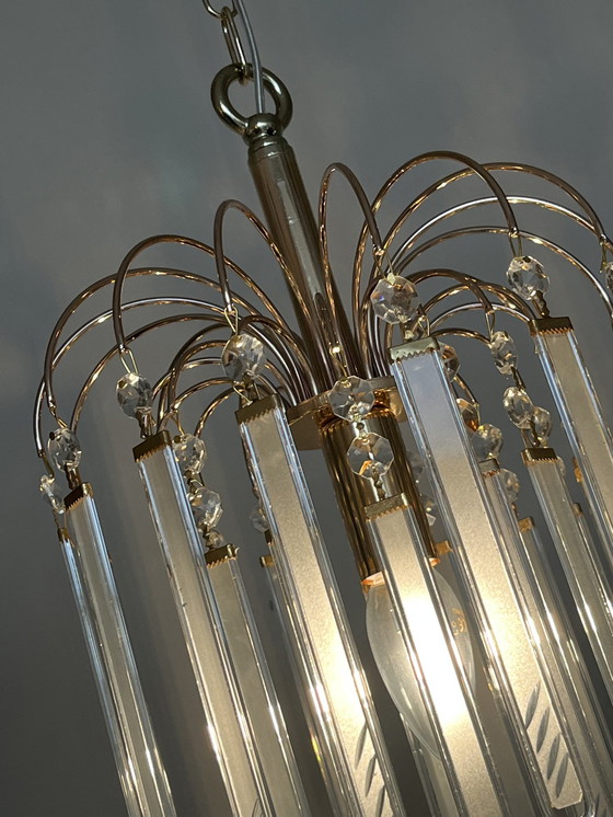 Image 1 of Set Van 3 Glazen Platen Panelen Hanglampen Vintage Murano