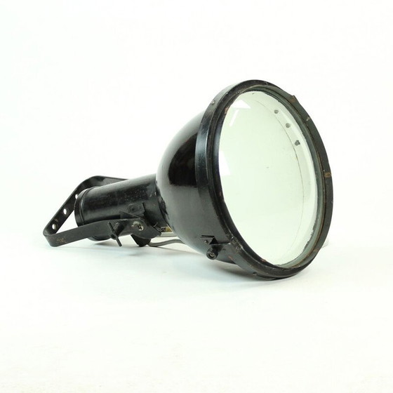 Image 1 of Vintage industriële zwart metalen projector