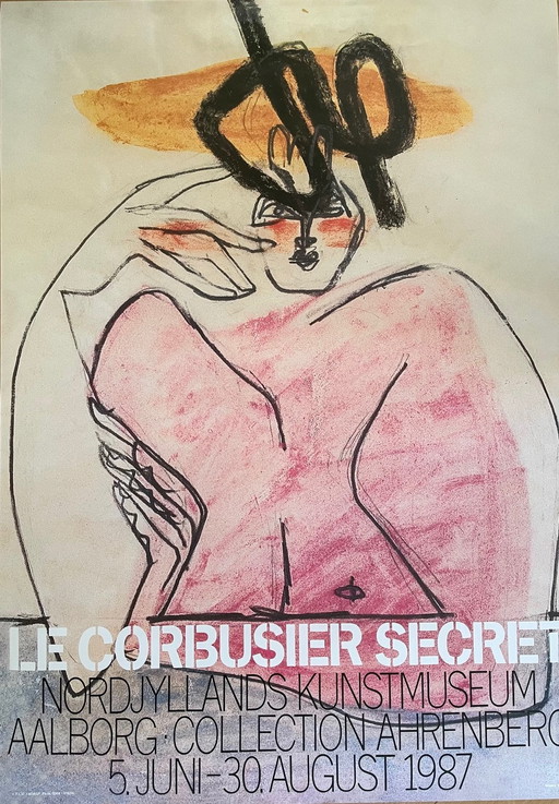 Le Corbusier (1887-1965), Geheim,1987,Copyright F.L.C/Adagp, Parijs 2020/Visda Tentoonstellingsaffiche