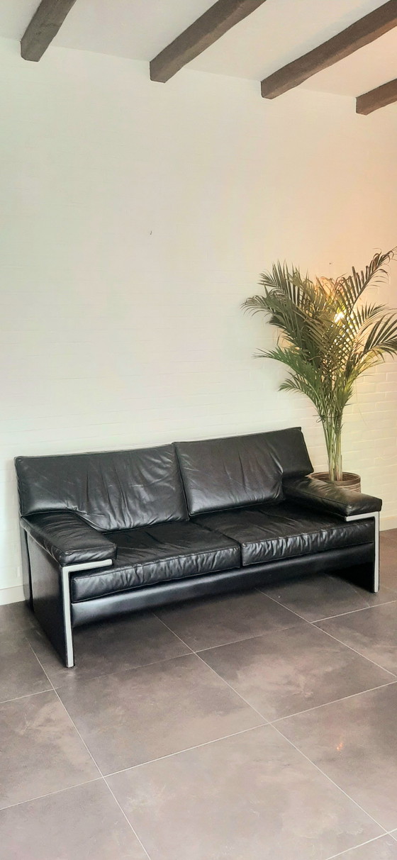 Image 1 of Artifort sofa bank black leather