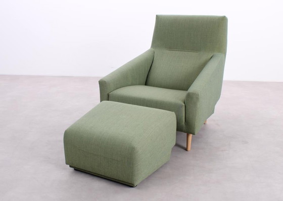 Image 1 of Sancal Soul fauteuil + poef groen