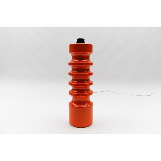 Image 1 of Vintage oranje keramieken vloerlamp, 1960