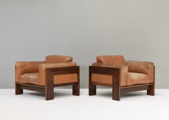 Image 1 of Paar Bastiano fauteuils van Tobia Scarpa voor Gavina - Italië, 1975