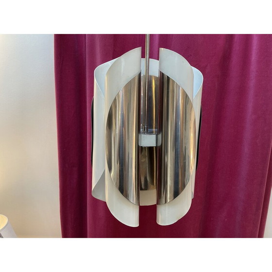 Image 1 of Vintage hanglamp van chroom en bakeliet, Italië 1970