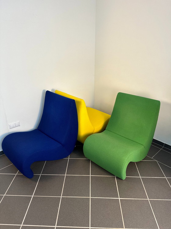 Image 1 of 3x Vitra Amoebe Stoel door Verner Panton