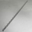 3,2 m lange wandkapstok met 23 dubbele haken, jaren 50
