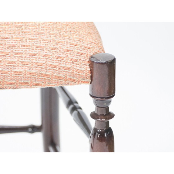 Image 1 of Paar vintage Campanino Chiavari notenhouten stoelen van Fratelli Levaggi 1950