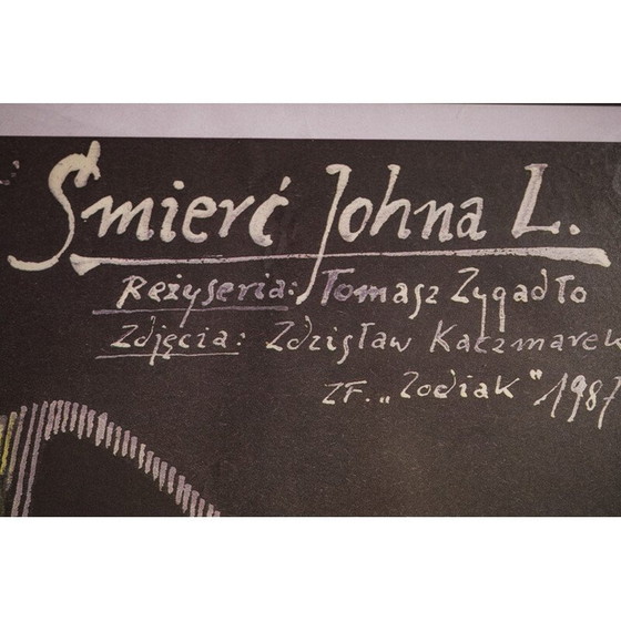 Image 1 of Affiche vintage de film "John L. death" par A. Pągowski, Pologne 1987