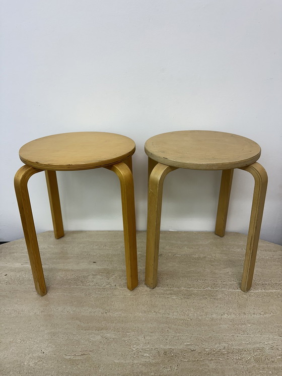 Image 1 of Vintage '99 Ikea 'Frosta' Stool, Design After Alvar Aalto 