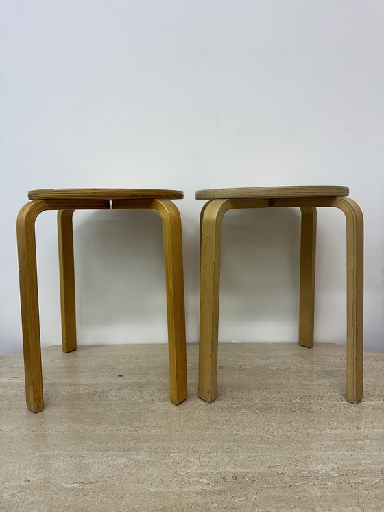 Image 1 of Vintage '99 Ikea 'Frosta' Stool, Design After Alvar Aalto 