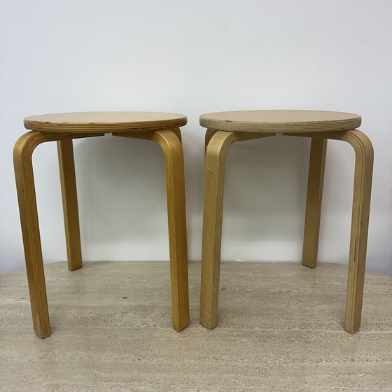 Image 1 of Vintage '99 Ikea 'Frosta' Stool, Design After Alvar Aalto 