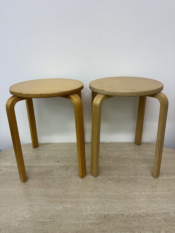 Image 1 of Vintage '99 Ikea 'Frosta' Stool, Design After Alvar Aalto 