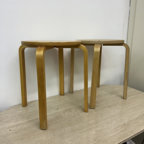 Image 1 of Vintage '99 Ikea 'Frosta' Stool, Design After Alvar Aalto 