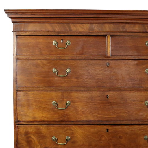 George Iii Tallboy Chest On Chest Mahonie